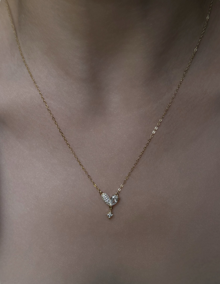 Diamond Heart Kolye