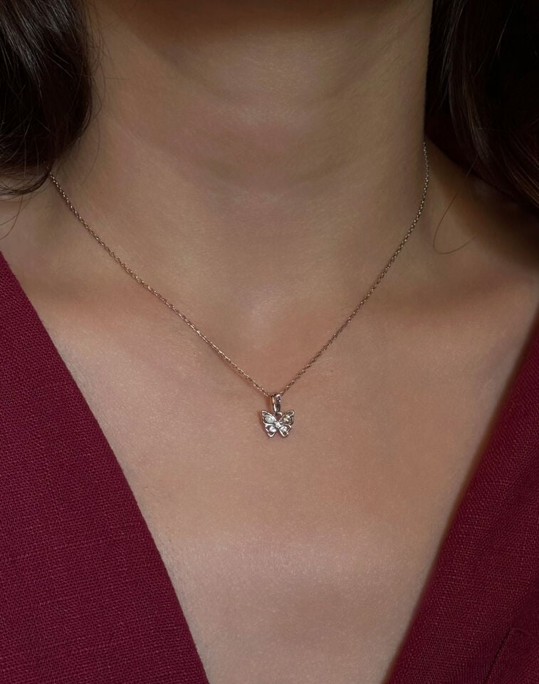 Mini Kelebek Kolye Gold
